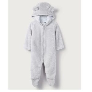 Gray Fleece Romper